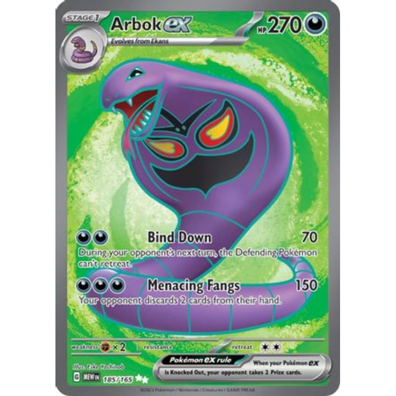 Arbok ex (185/165) [Scarlet & Violet 151]