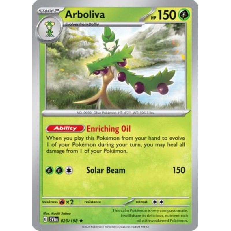 Arboliva (023/198) (Line Holo) [Scarlet & Violet: Base Set]