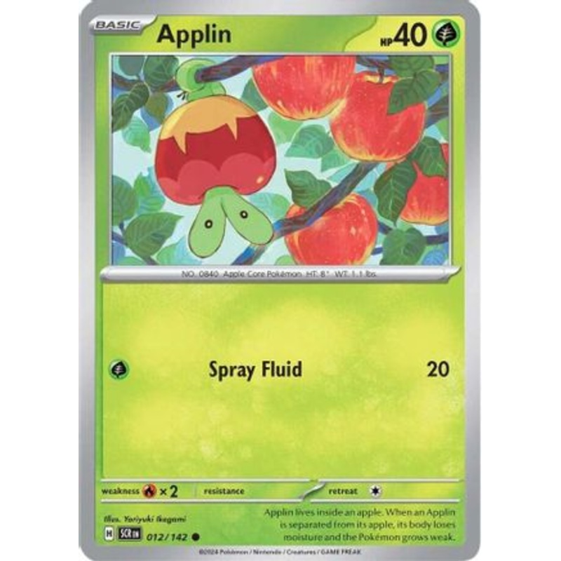 Applin (012/142) [Scarlet & Violet: Stellar Crown] Reverse Holofoil