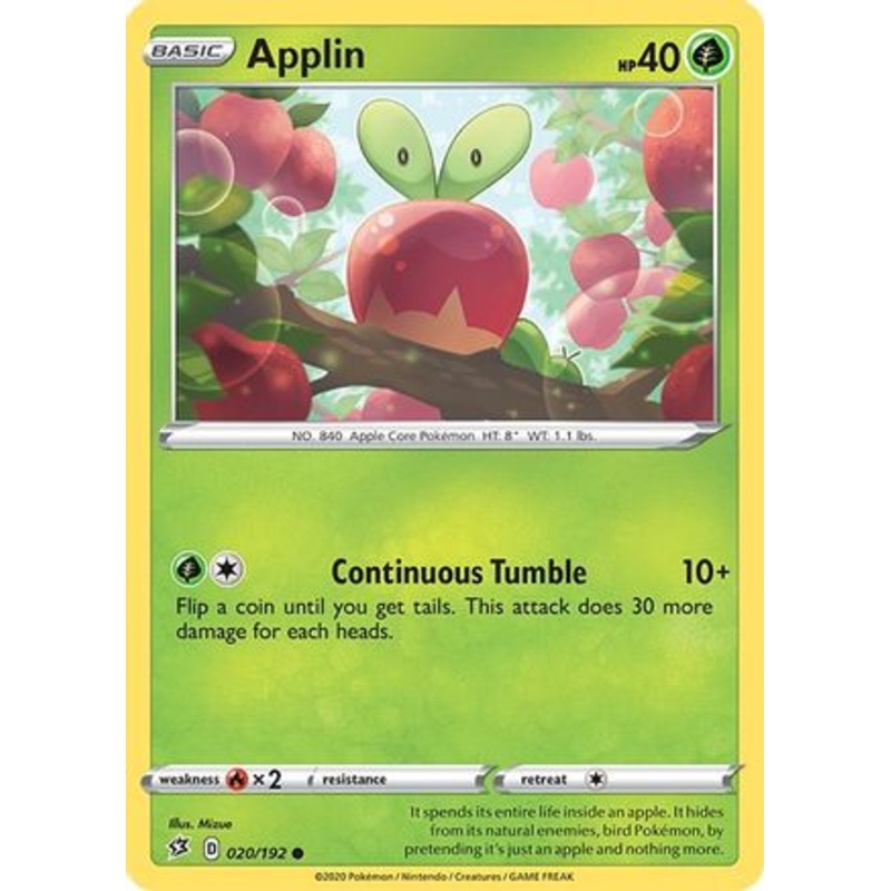 Applin (020/192) [Sword & Shield: Rebel Clash] Reverse Holofoil