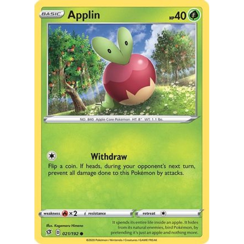 Applin (021/192) [Sword & Shield: Rebel Clash] Reverse Holofoil
