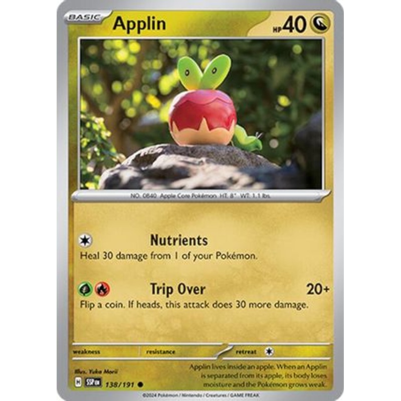 Applin (138/191) [Scarlet & Violet: Surging Sparks] Reverse Holofoil