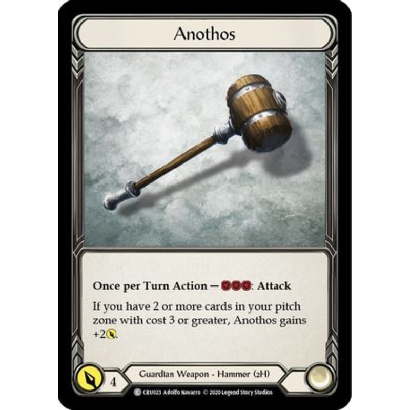 Anothos Unlimited Edition Rainbow Foil (CRU023) – Crucible of War