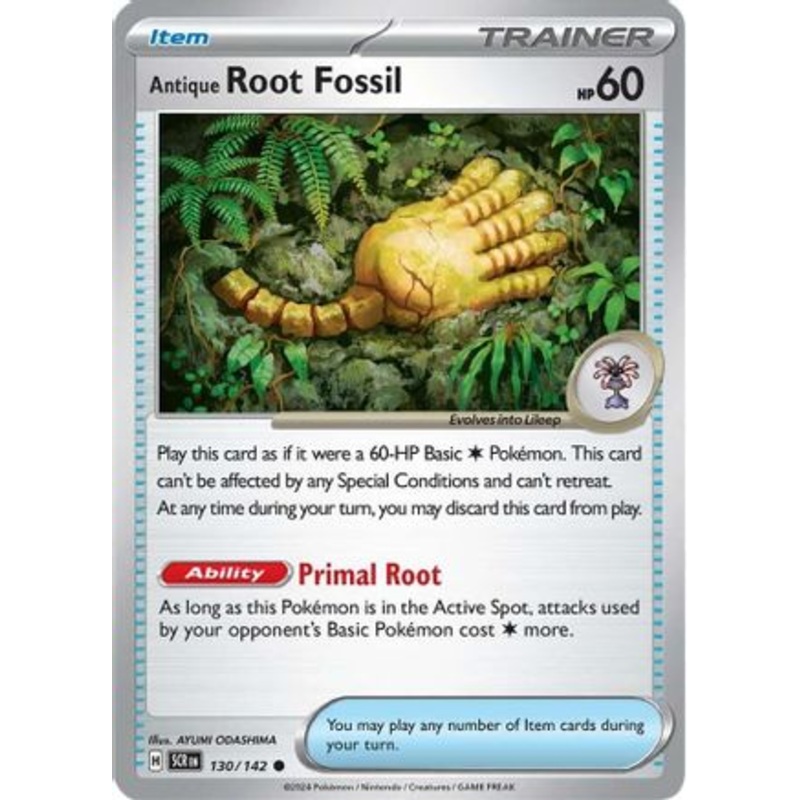 Antique Root Fossil (130/142) [Scarlet & Violet: Stellar Crown]