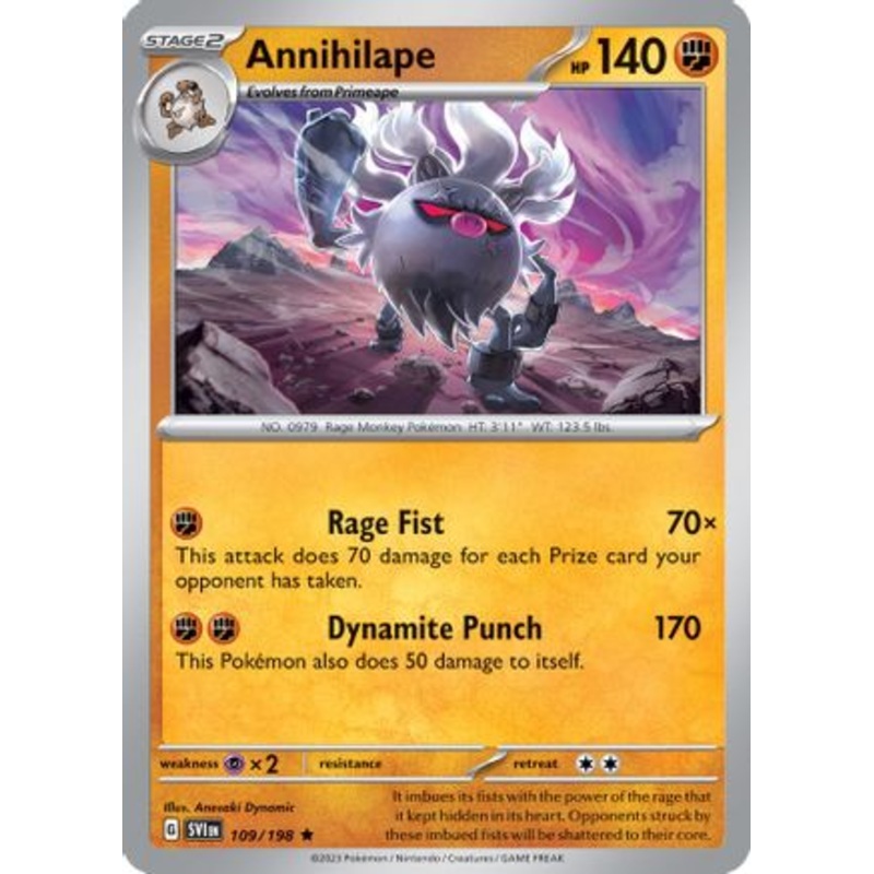 Annihilape (109/198) (Theme Deck Exclusive) [Scarlet & Violet: Base Set]