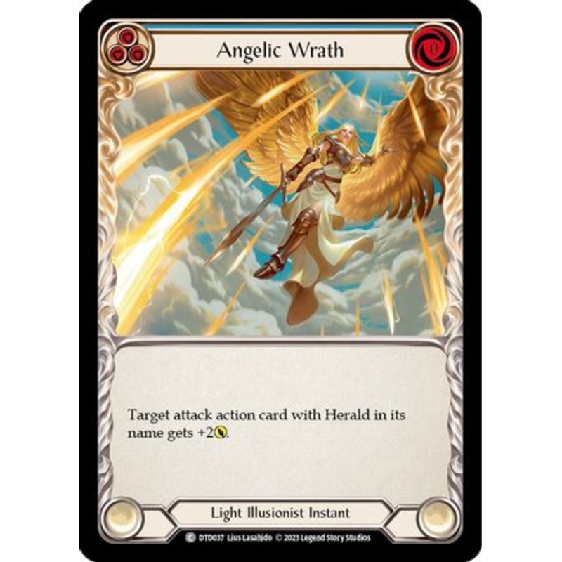 Angelic Wrath (Blue) (DTD037) Rainbow Foil – Dusk till Dawn