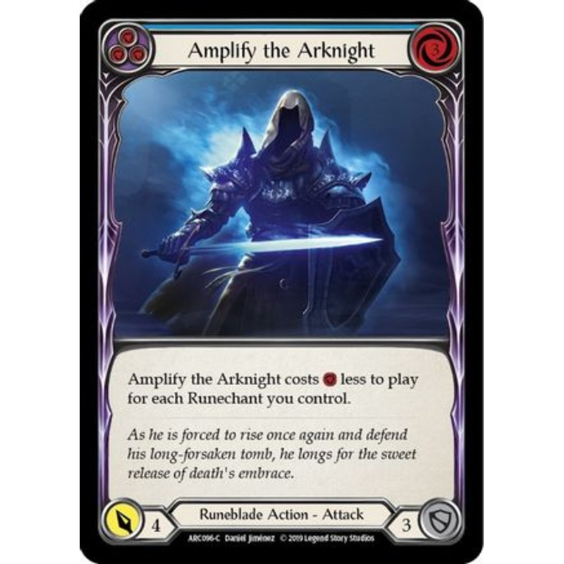 Amplify the Arknight (Blue) (ARC096) 1st Edition – Arcane Rising