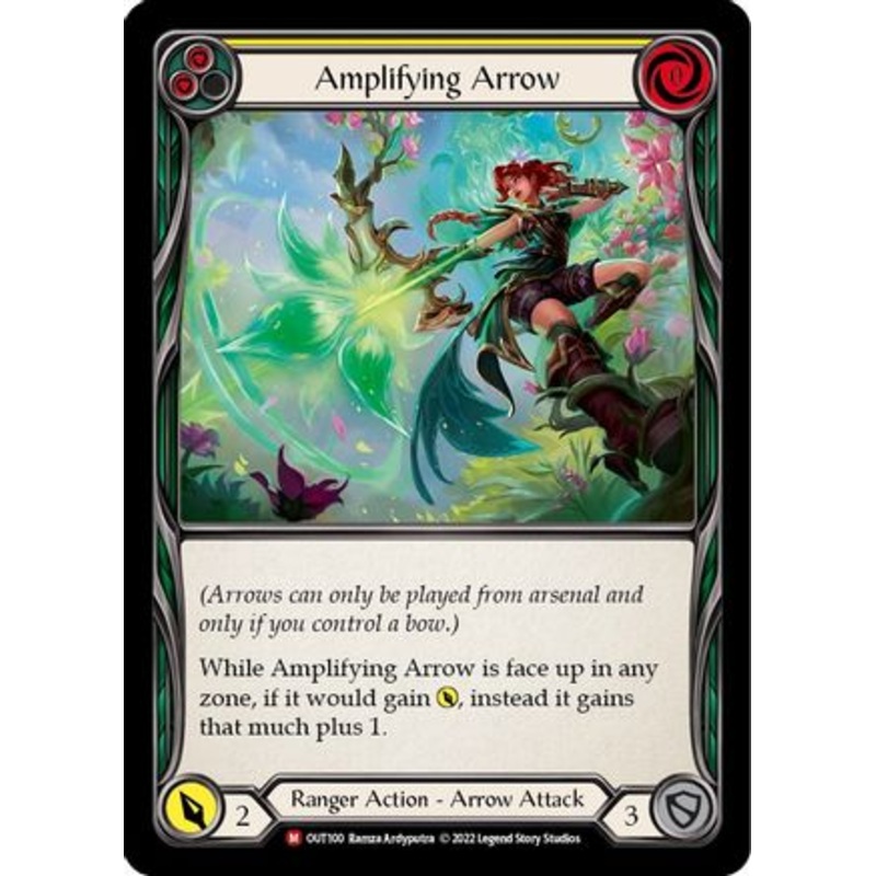 Amplifying Arrow (OUT100) Rainbow Foil – Outsiders