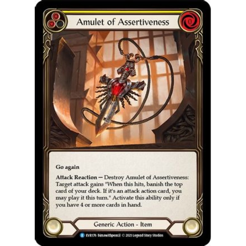 Amulet of Assertiveness (EVR176) 1st Edition Cold Foil – Everfest