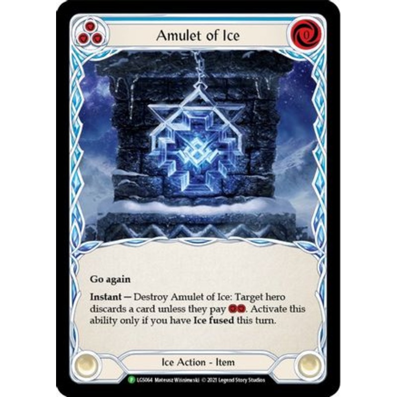 Amulet of Ice – LGS064 (LGS064) Cold Foil – Flesh and Blood: Promo Cards