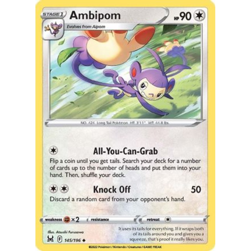 Ambipom (145/196) [Sword & Shield: Lost Origin] Reverse Holofoil