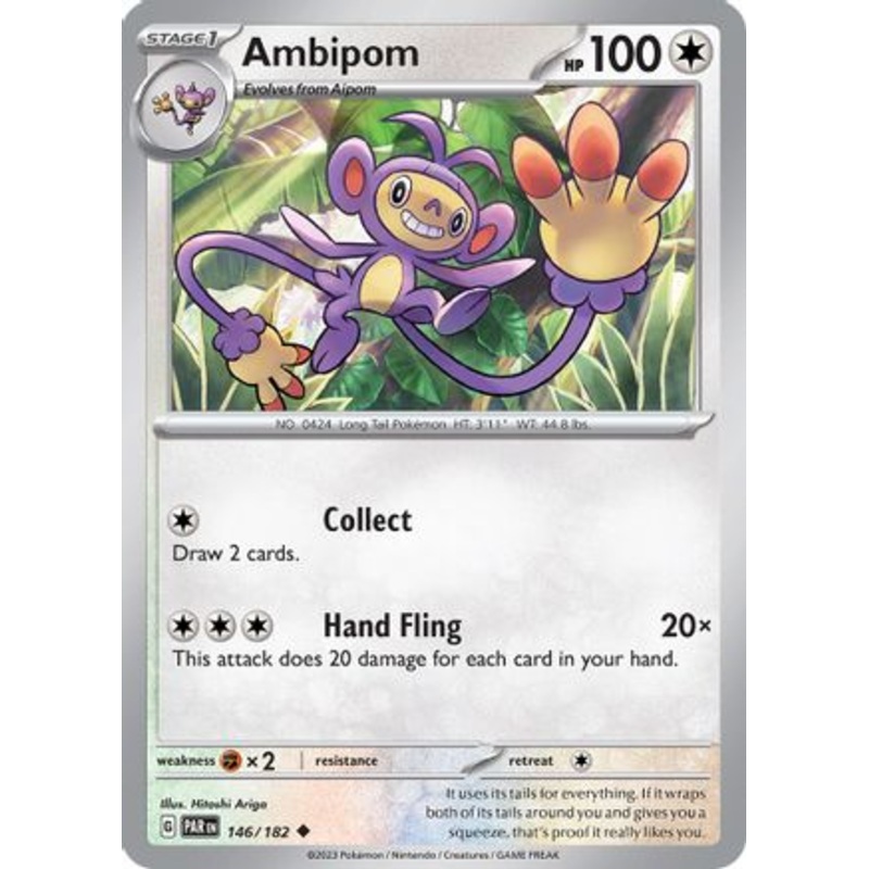 Ambipom (146/182) [Scarlet & Violet: Paradox Rift] Reverse Holofoil