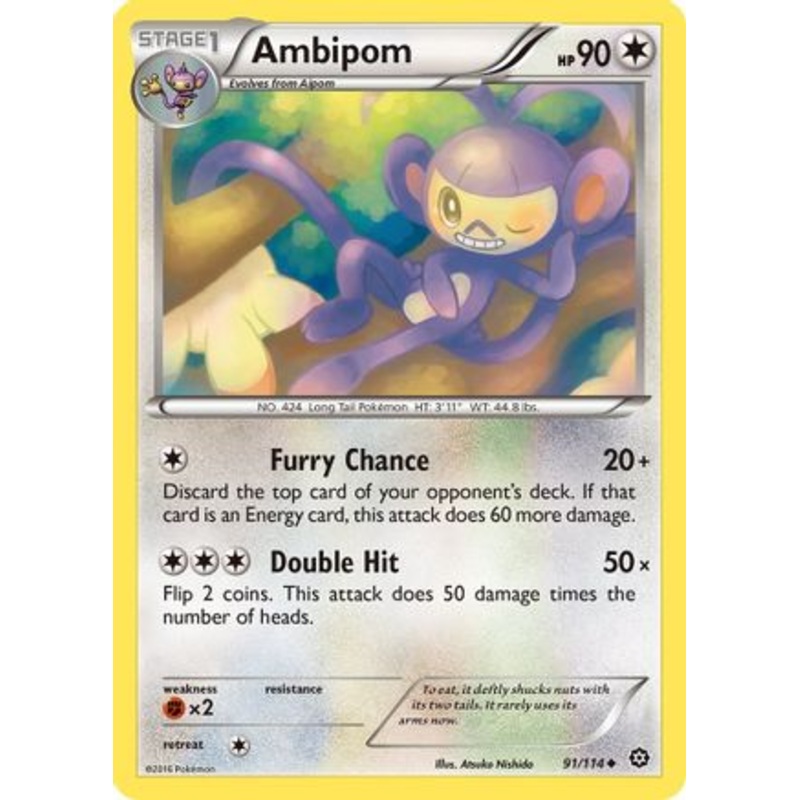 Ambipom (91/114) [XY: Steam Siege] Reverse Holofoil