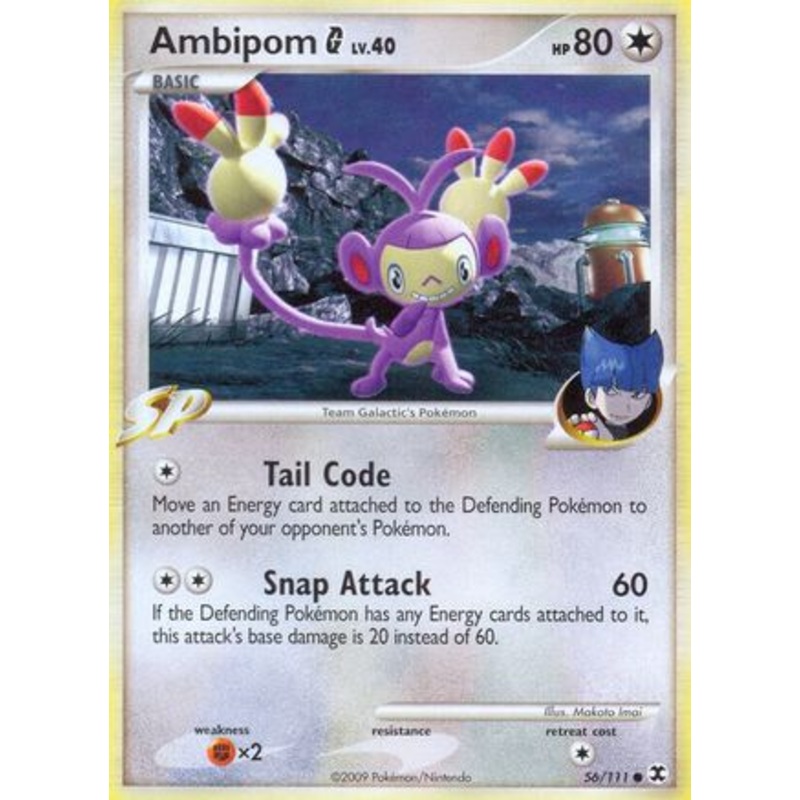 Ambipom G (56/111) [Platinum: Rising Rivals] Reverse Holofoil