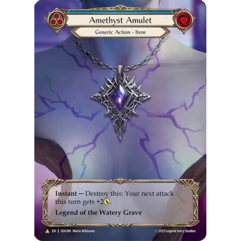 Amethyst Amulet (SEA189) Cold Foil – High Seas