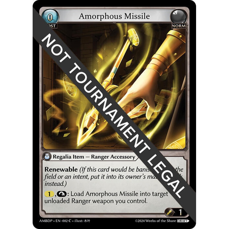 Amorphous Missile (002) [Mortal Ambition Draft Pack]