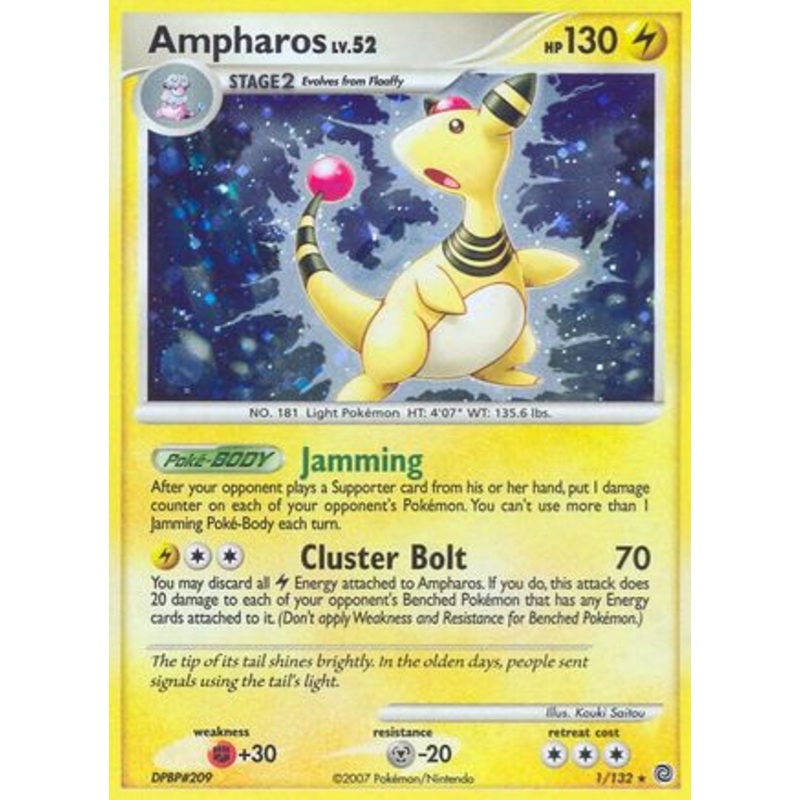 Ampharos (1/132) [Diamond & Pearl: Secret Wonders] Reverse Holofoil