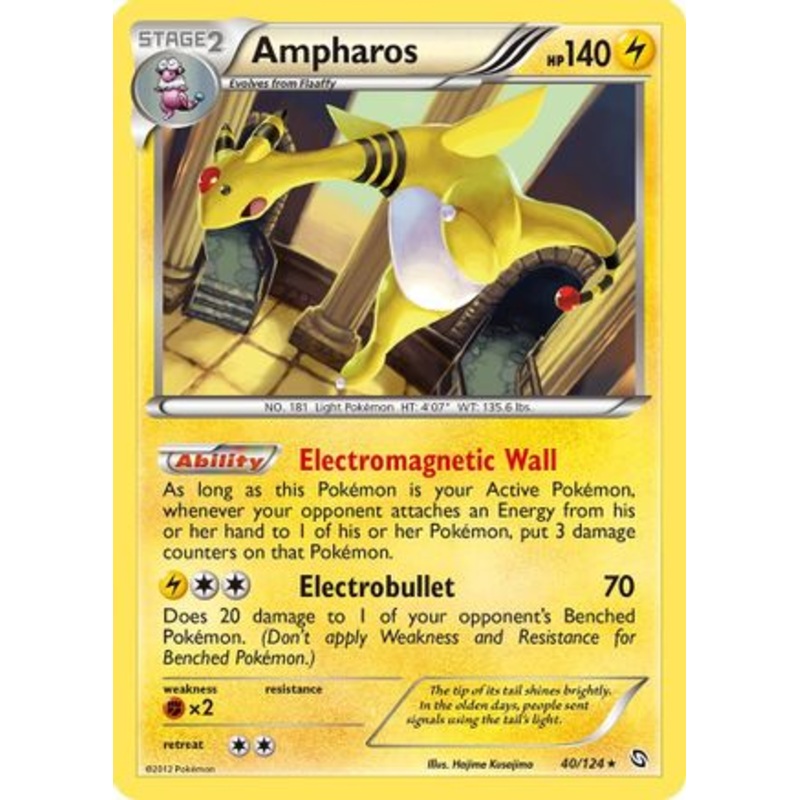 Ampharos (40/124) [Black & White: Dragons Exalted] Reverse Holofoil