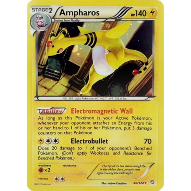 Ampharos (40/124) (Cosmos Holo) (Blister Exclusive) [Black & White: Dragons Exalted]