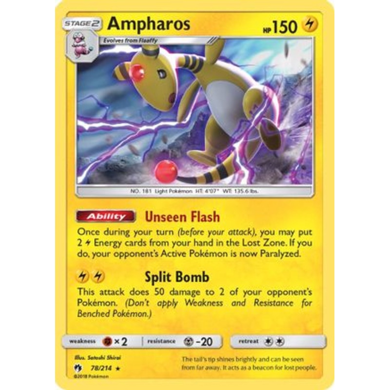 Ampharos (78/214) [Sun & Moon: Lost Thunder]