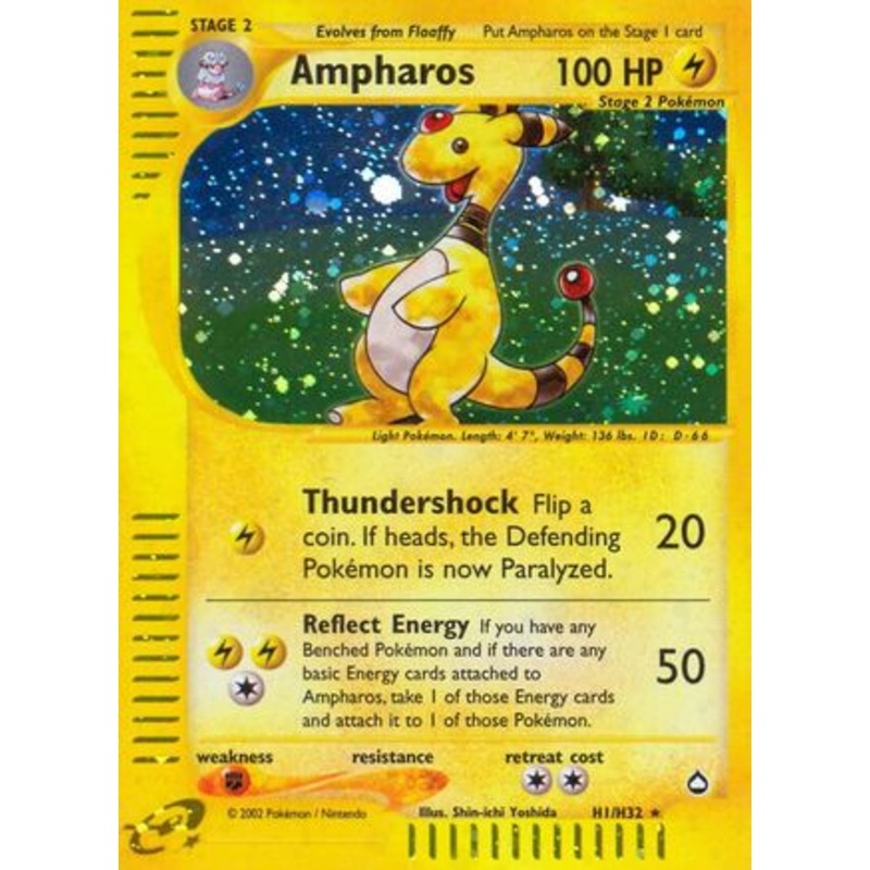 Ampharos (H1/H32) [Aquapolis] Reverse Holofoil