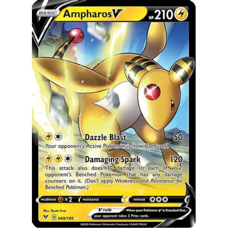 Ampharos V (049/185) [Sword & Shield: Vivid Voltage]