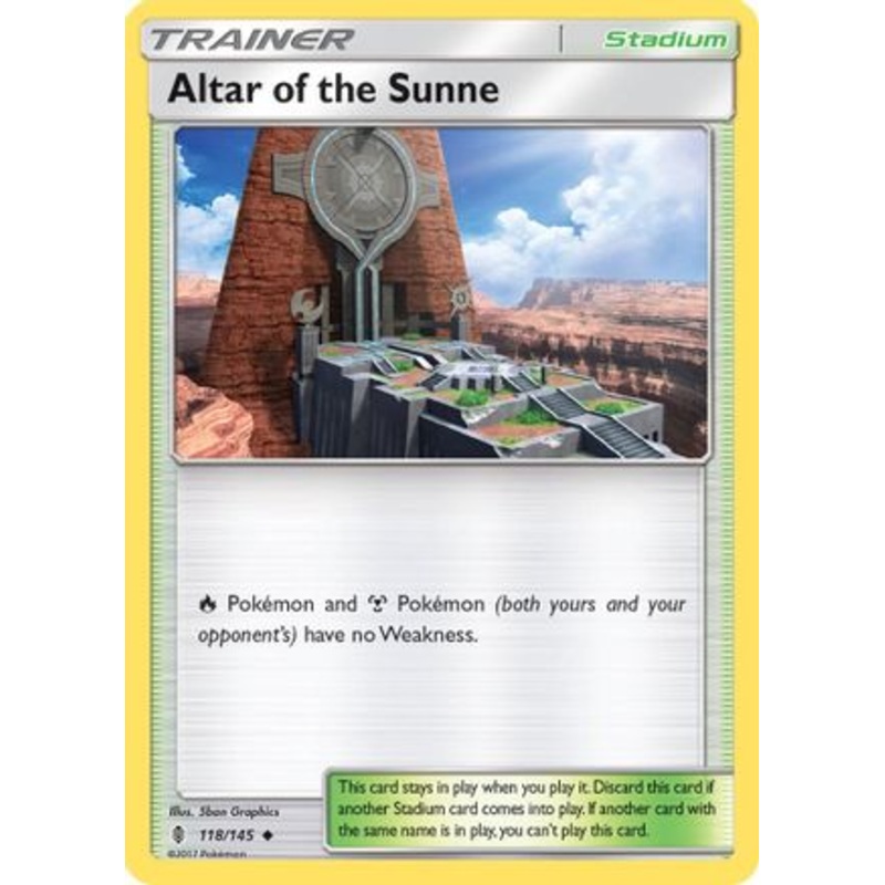 Altar of the Sunne (118/145) [Sun & Moon: Guardians Rising] Reverse Holofoil