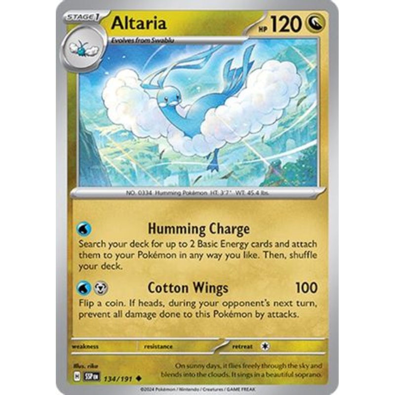 Altaria (134/191) [Scarlet & Violet: Surging Sparks] Reverse Holofoil