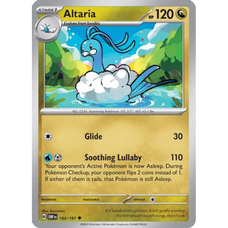 Altaria (160/197) [Scarlet & Violet: Obsidian Flames] Reverse Holofoil