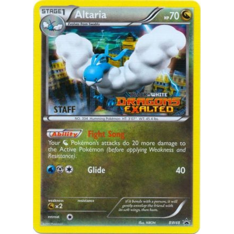Altaria (BW48) (Staff Prerelease Promo) [Black & White: Black Star Promos]