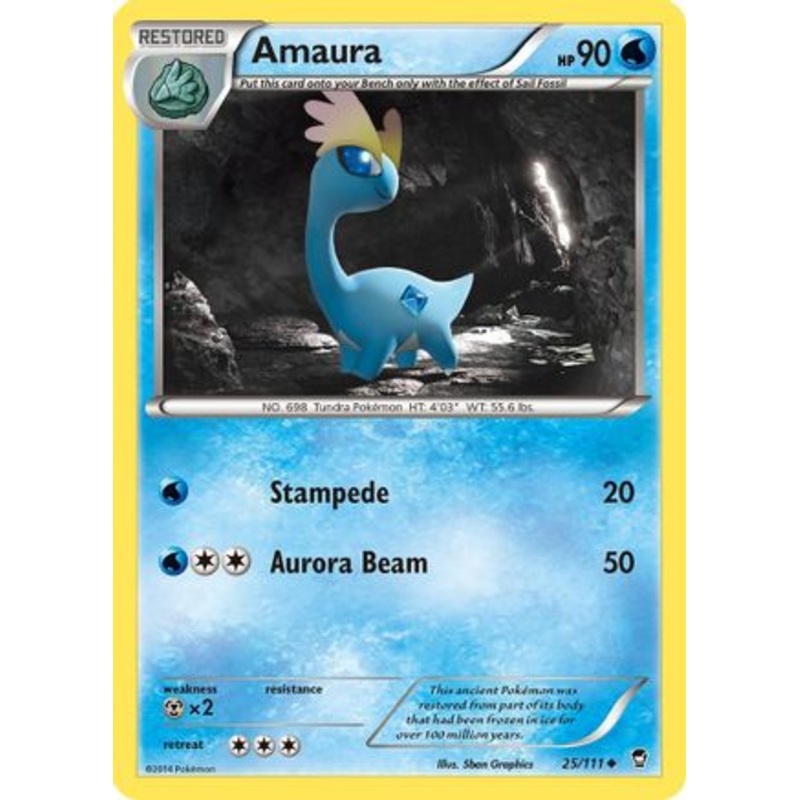 Amaura (25/111) [XY: Furious Fists] Reverse Holofoil