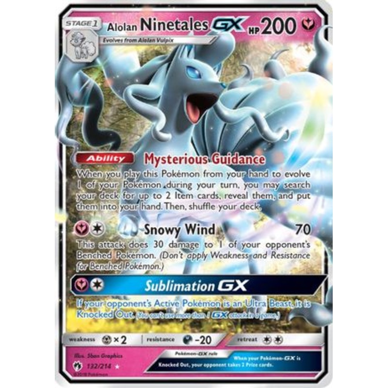 Alolan Ninetales GX (132/214) [Sun & Moon: Lost Thunder]