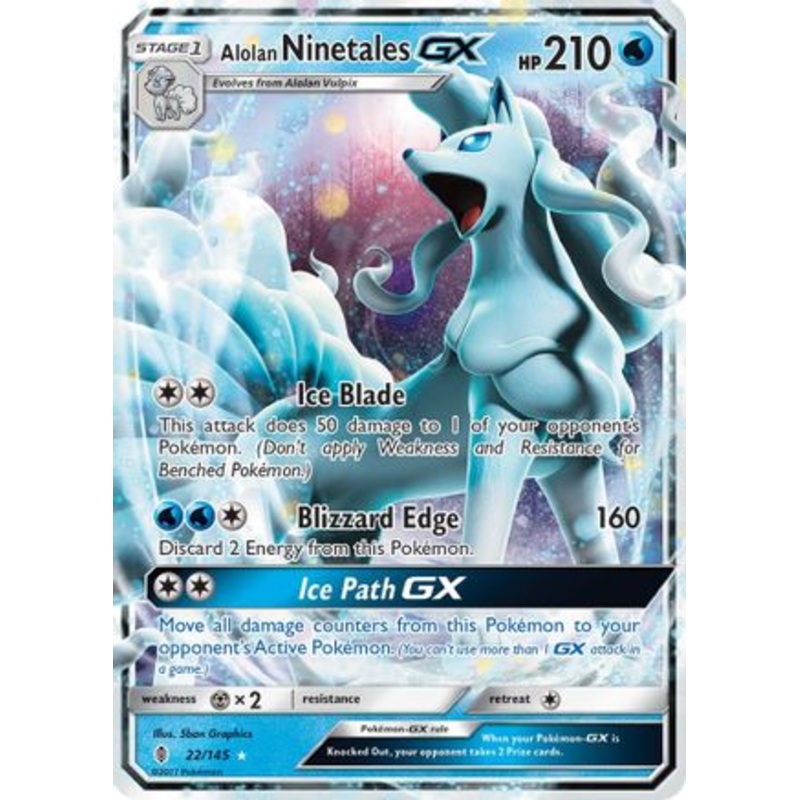 Alolan Ninetales GX (22/145) [Sun & Moon: Guardians Rising]
