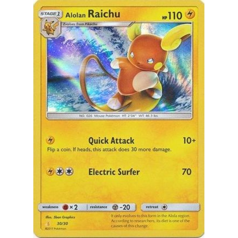 Alolan Raichu (30/30) [Sun & Moon: Trainer Kit – Alolan Raichu]
