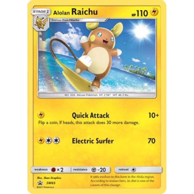 Alolan Raichu (SM65) [Sun & Moon: Black Star Promos]