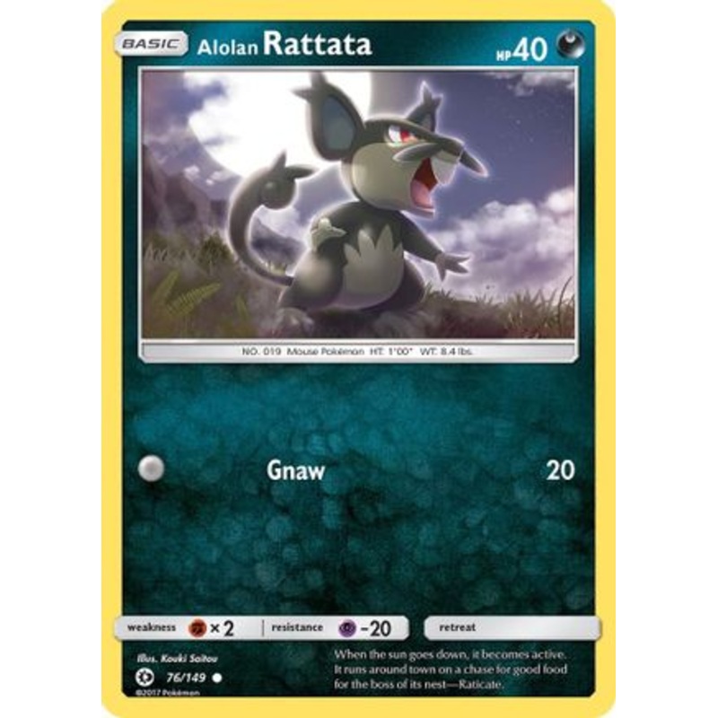 Alolan Rattata (76/149) [Sun & Moon: Base Set] Reverse Holofoil
