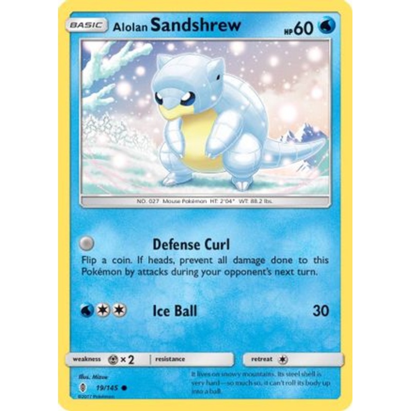 Alolan Sandshrew (19/145) [Sun & Moon: Guardians Rising]