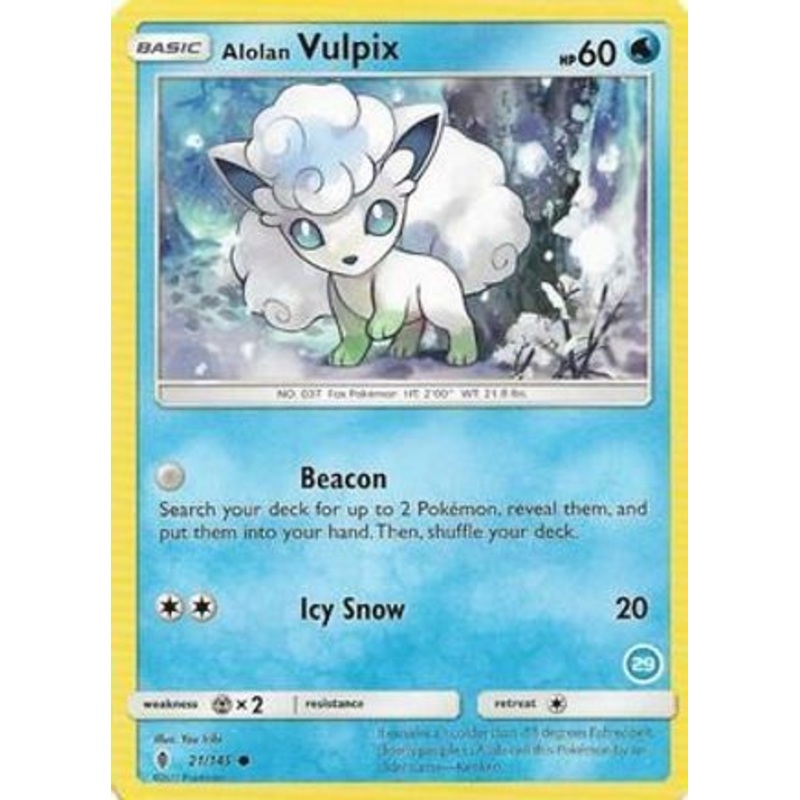Alolan Vulpix (21/145) (Deck Exclusive #29) [Sun & Moon: Trainer Kit – Alolan Ninetales]