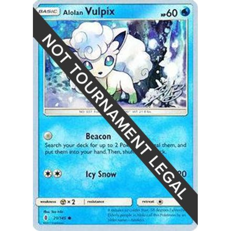 Alolan Vulpix (21/145) (Ice Path FTW – Zachary Bokhari) [World Championships 2017]