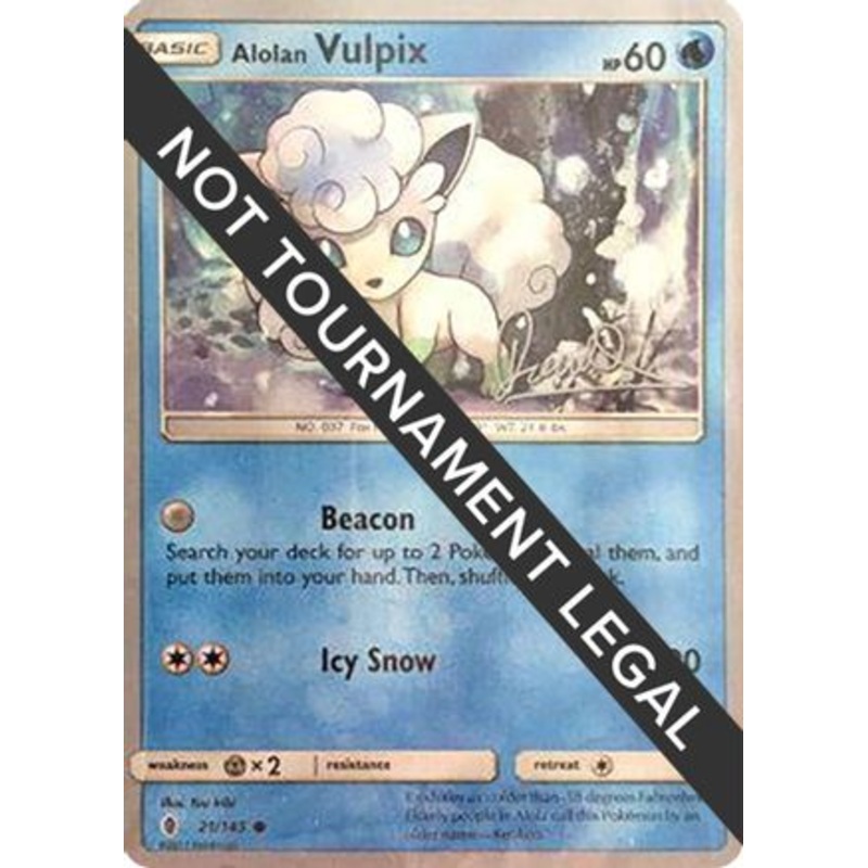 Alolan Vulpix (21/145) (Infinite Force – Diego Cassiraga) [World Championships 2017]