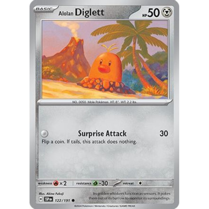 Alolan Diglett (122/191) [Scarlet & Violet: Surging Sparks]