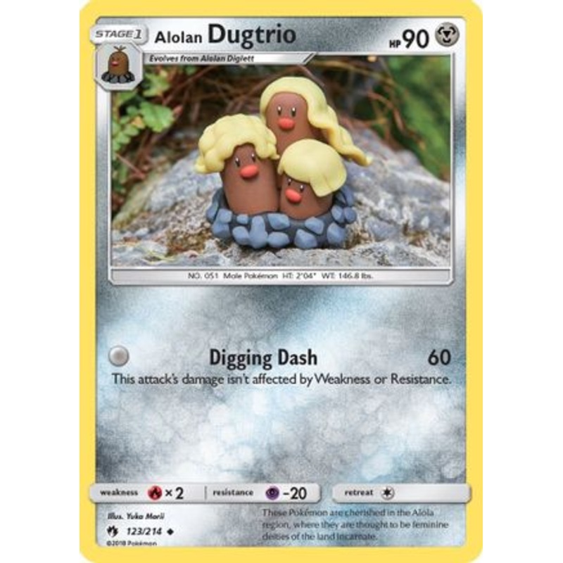 Alolan Dugtrio (123/214) [Sun & Moon: Lost Thunder] Reverse Holofoil
