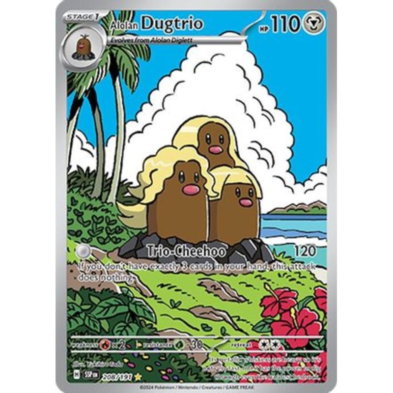 Alolan Dugtrio (208/191) [Scarlet & Violet: Surging Sparks]