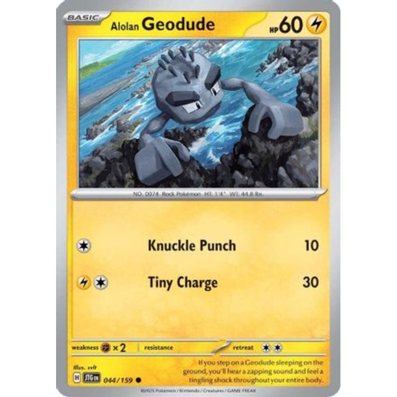 Alolan Geodude (44)   – SV09 Journey Together