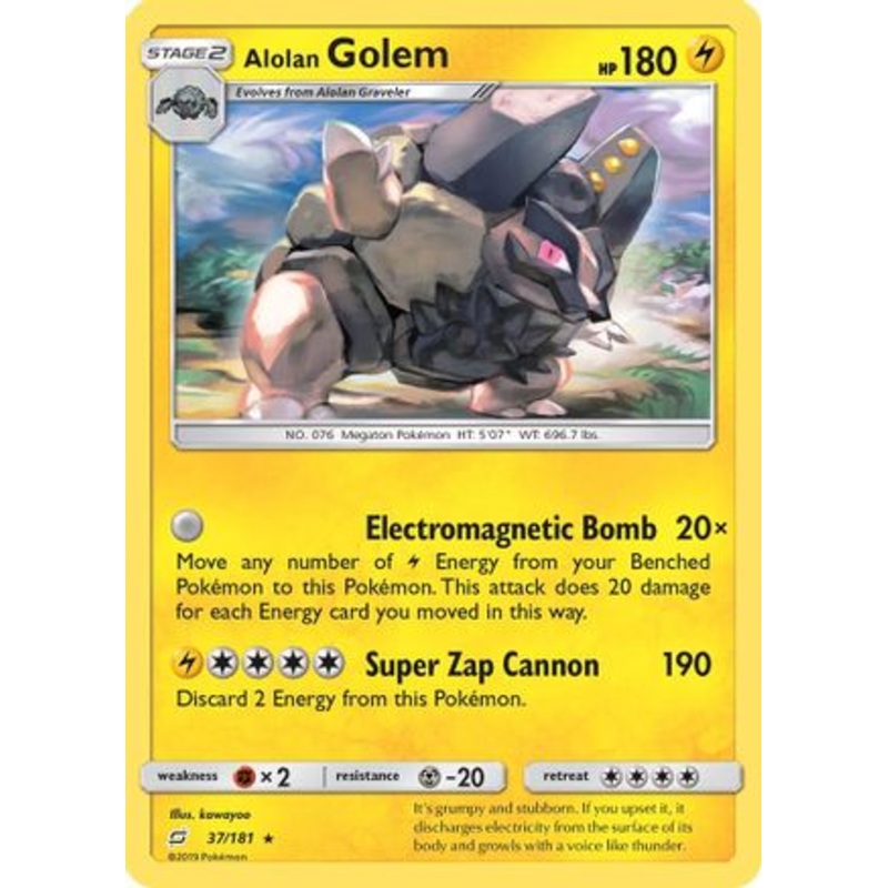 Alolan Golem (37/181) [Sun & Moon: Team Up]