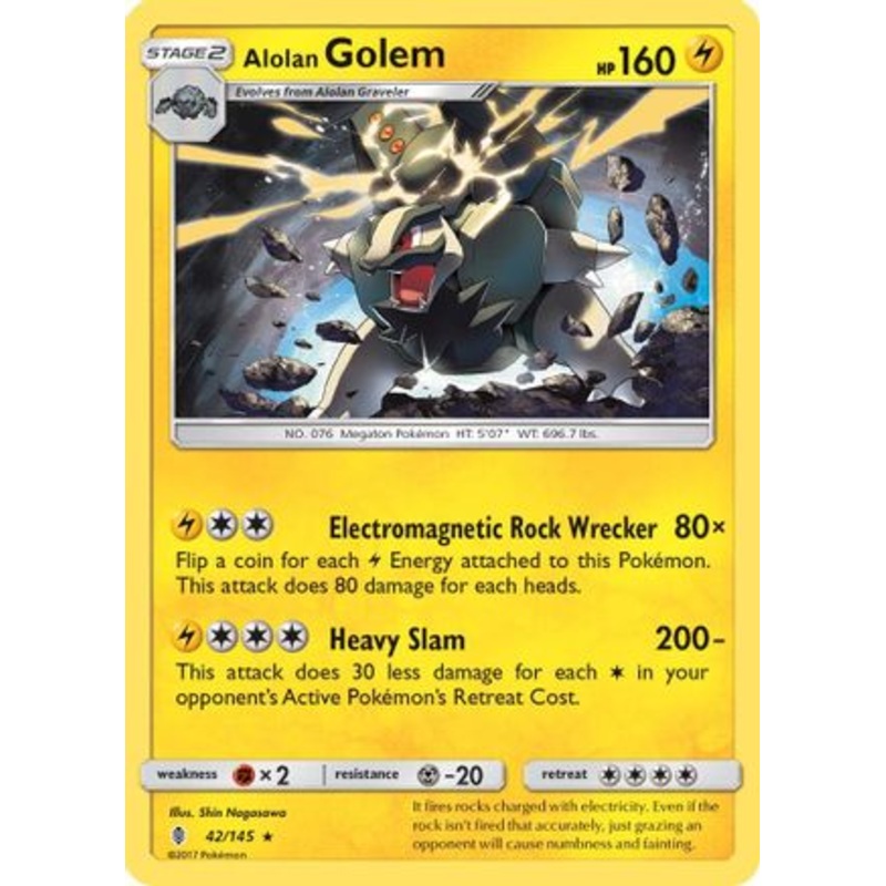 Alolan Golem (42/145) [Sun & Moon: Guardians Rising]