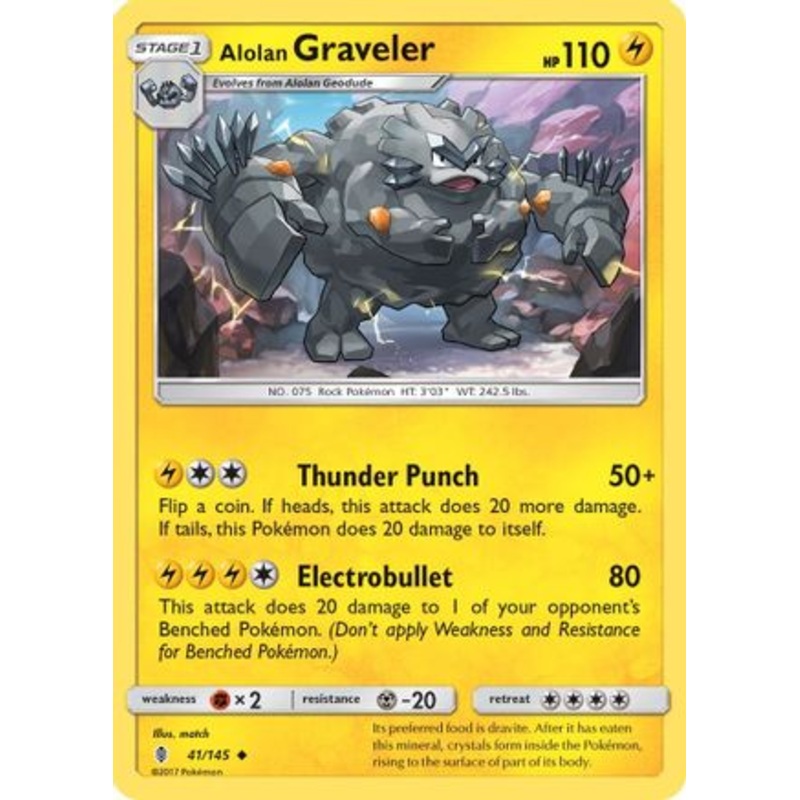Alolan Graveler (41/145) [Sun & Moon: Guardians Rising]