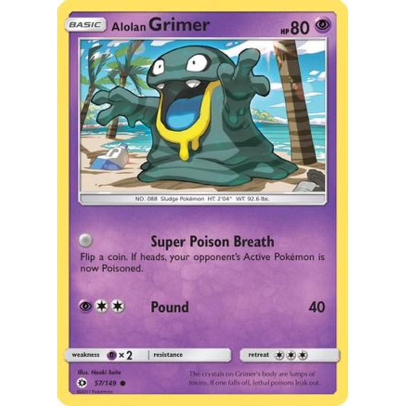 Alolan Grimer (57/149) [Sun & Moon: Base Set] Reverse Holofoil