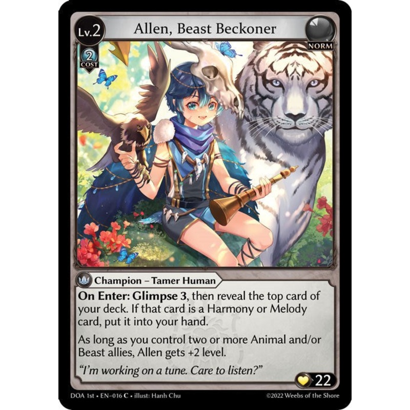 Allen, Beast Beckoner (016) [Dawn of Ashes: 1st Edition]