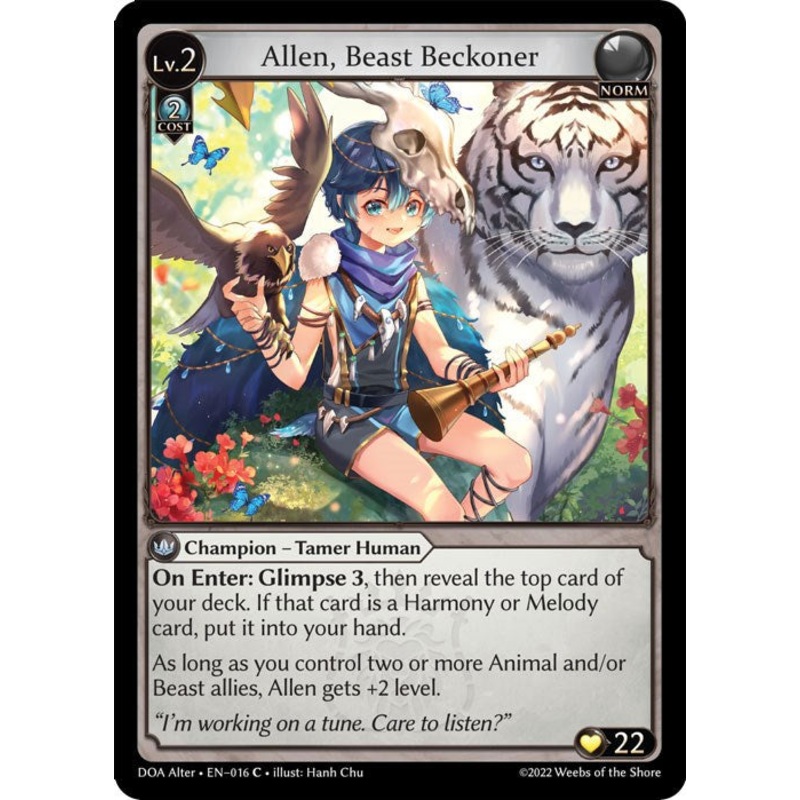 Allen, Beast Beckoner (016) [Dawn of Ashes: Alter Edition]